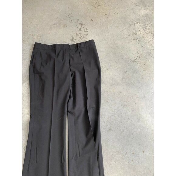 Elie Tahari Pants Black Wool Trouser Dress Pleat Front Size 10 - Picture 4 of 8